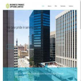 Скриншот главной страницы сайта businessfinanceoptionslimited.com