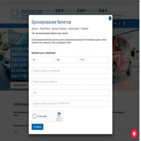 Скриншот главной страницы сайта buskrim.com