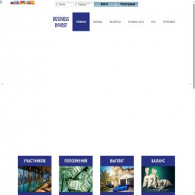 Скриншот главной страницы сайта bussinesinvest.spb.ru