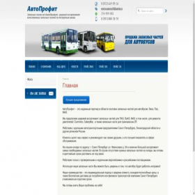 Скриншот главной страницы сайта buszp.ru