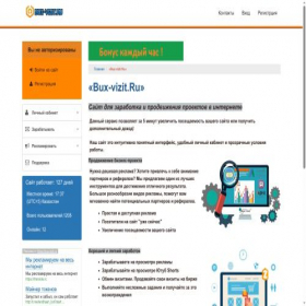 Скриншот главной страницы сайта bux-vizit.ru