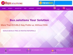 Скриншот главной страницы сайта bux.solutions