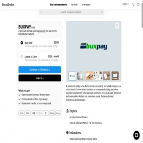 Скриншот главной страницы сайта buxpay.com