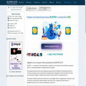 Скриншот главной страницы сайта buxpro.site