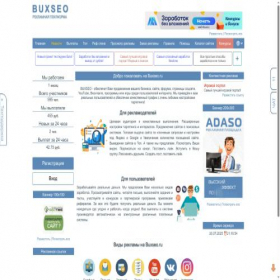Скриншот главной страницы сайта buxseo.ru