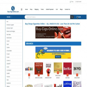 Скриншот главной страницы сайта buy-cigs-online.com