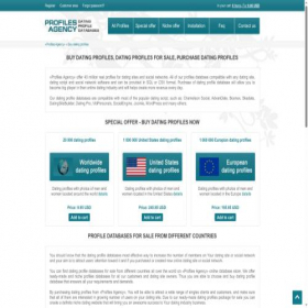 Скриншот главной страницы сайта buy-profiles.com