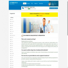 Скриншот главной страницы сайта buyantibioticswps.com
