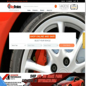 Скриншот главной страницы сайта buybrakes.com