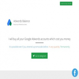 Скриншот главной страницы сайта buyup.adwords-balance.ru