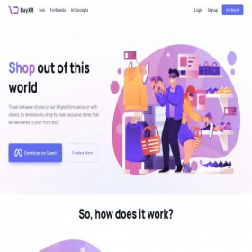 Скриншот главной страницы сайта buyxr.shop