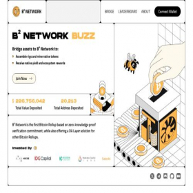 Скриншот главной страницы сайта buzz.bsquared.network