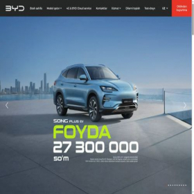 Скриншот главной страницы сайта bydauto.uz