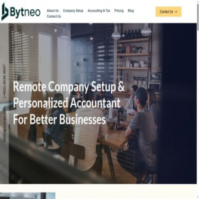 Скриншот главной страницы сайта bytneo.com