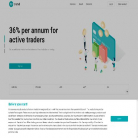 Скриншот главной страницы сайта bytrend.io