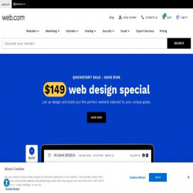 Скриншот главной страницы сайта ca.web.com