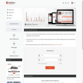 Скриншот главной страницы сайта cabinet.ifxwallet.com