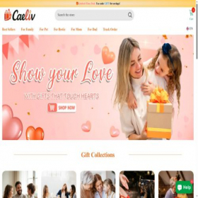 Скриншот главной страницы сайта caeliv.com