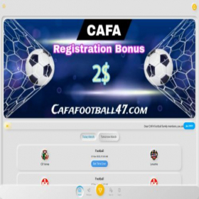 Скриншот главной страницы сайта cafafootball47.com