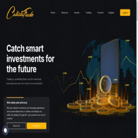 Скриншот главной страницы сайта calistatrade.com