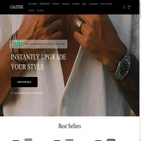 Скриншот главной страницы сайта calitheshop.com