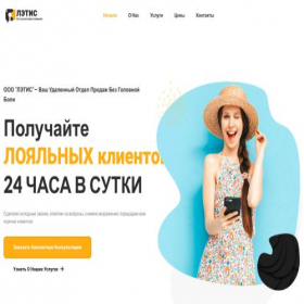 Скриншот главной страницы сайта callcentr24.com