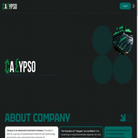 Скриншот главной страницы сайта calypso.fund