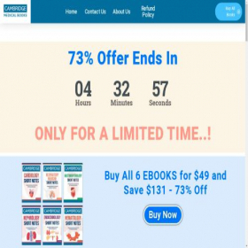 Скриншот главной страницы сайта cambridgemedicalbooks.com