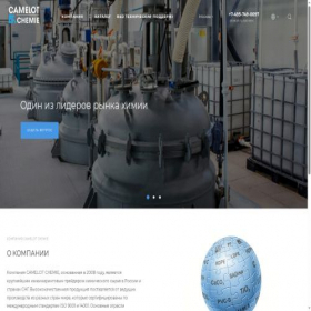 Скриншот главной страницы сайта camelot-chemie.ru