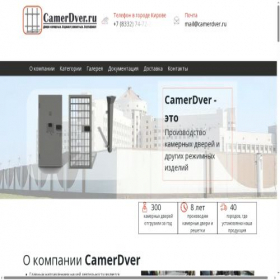 Скриншот главной страницы сайта camerdver.ru