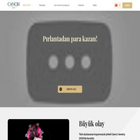 Скриншот главной страницы сайта cancrijewelry.diamonds