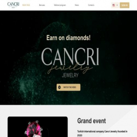 Скриншот главной страницы сайта cancrijewelrydiamonds.com