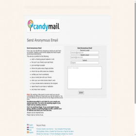 Скриншот главной страницы сайта candymail.org