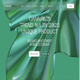 Скриншот главной страницы сайта cannabetrust.com