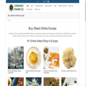 Скриншот главной страницы сайта cannabispharmeu.com