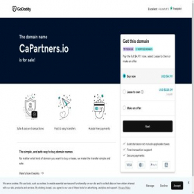 Скриншот главной страницы сайта capartners.io
