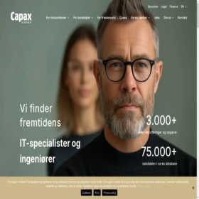 Скриншот главной страницы сайта capaxrecruitment.dk