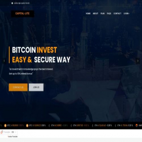 Скриншот главной страницы сайта capital-lite.ltd