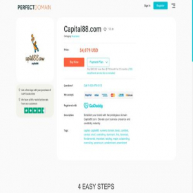 Скриншот главной страницы сайта capital88.com
