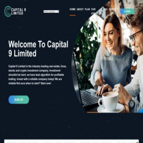 Скриншот главной страницы сайта capital9.ltd
