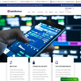 Скриншот главной страницы сайта capitalbusiness.ltd