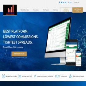 Скриншот главной страницы сайта capitalcore.online