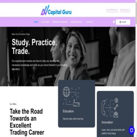 Скриншот главной страницы сайта capitalguru.net