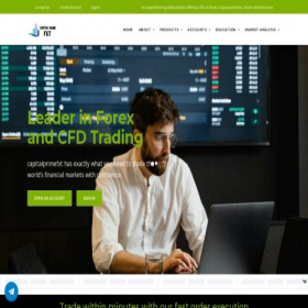 Скриншот главной страницы сайта capitalprimefx.com