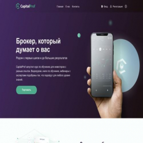 Скриншот главной страницы сайта capitalprof.top