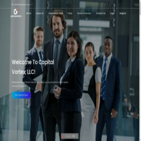 Скриншот главной страницы сайта capitalvortex.co