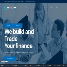 Скриншот главной страницы сайта captecinvltd.com