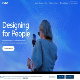 Скриншот главной страницы сайта carat.com