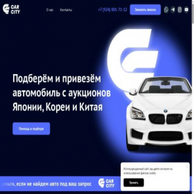 Скриншот главной страницы сайта carcityvl.ru