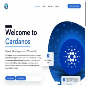 Скриншот главной страницы сайта cardanos.ai
